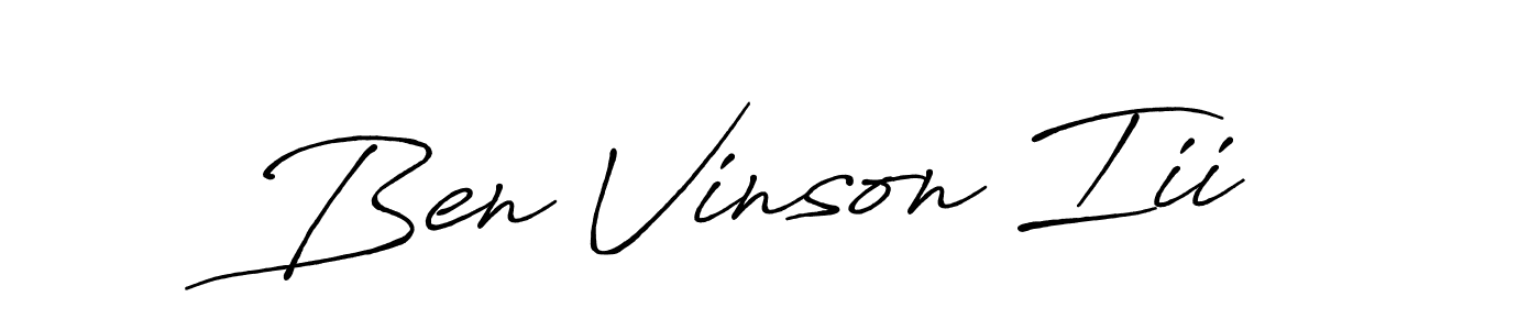 How to make Ben Vinson Iii signature? Antro_Vectra_Bolder is a professional autograph style. Create handwritten signature for Ben Vinson Iii name. Ben Vinson Iii signature style 7 images and pictures png