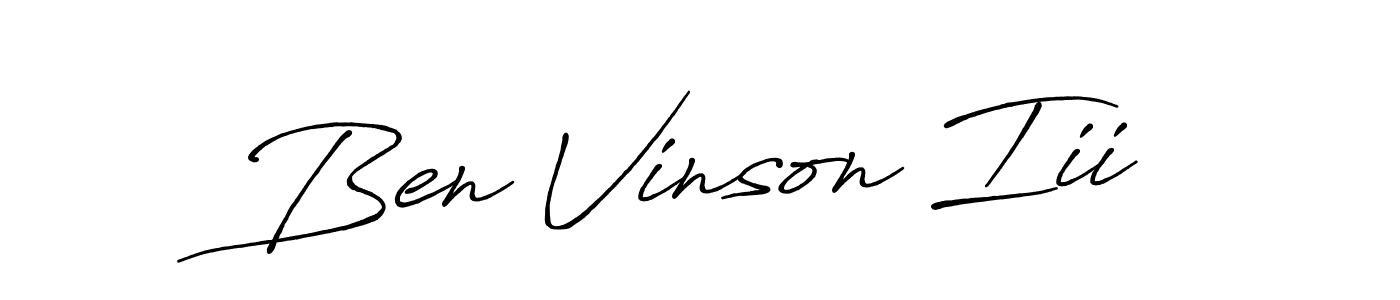 How to make Ben Vinson Iii signature? Antro_Vectra_Bolder is a professional autograph style. Create handwritten signature for Ben Vinson Iii name. Ben Vinson Iii signature style 7 images and pictures png