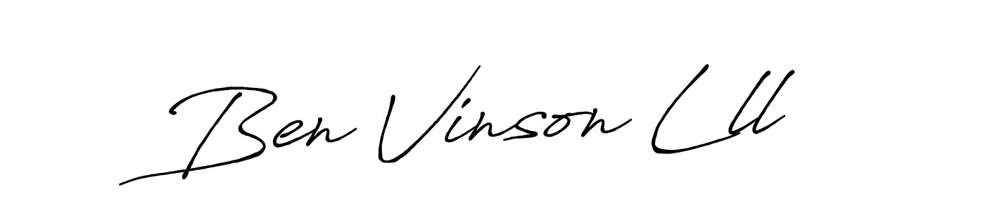 How to make Ben Vinson Lll signature? Antro_Vectra_Bolder is a professional autograph style. Create handwritten signature for Ben Vinson Lll name. Ben Vinson Lll signature style 7 images and pictures png