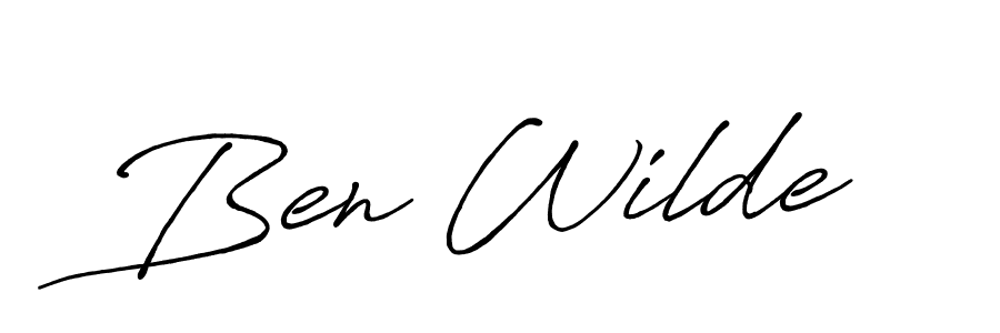 Also we have Ben Wilde name is the best signature style. Create professional handwritten signature collection using Antro_Vectra_Bolder autograph style. Ben Wilde signature style 7 images and pictures png