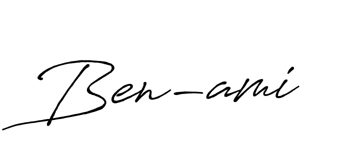 Make a beautiful signature design for name Ben-ami. With this signature (Antro_Vectra_Bolder) style, you can create a handwritten signature for free. Ben-ami signature style 7 images and pictures png