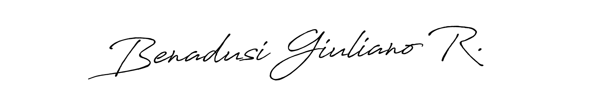 if you are searching for the best signature style for your name Benadusi Giuliano R.. so please give up your signature search. here we have designed multiple signature styles  using Antro_Vectra_Bolder. Benadusi Giuliano R. signature style 7 images and pictures png