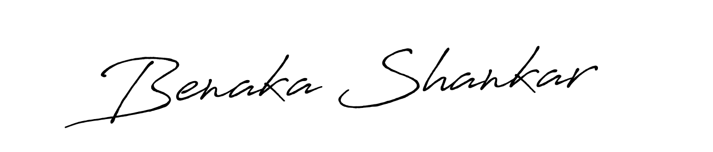 Use a signature maker to create a handwritten signature online. With this signature software, you can design (Antro_Vectra_Bolder) your own signature for name Benaka Shankar. Benaka Shankar signature style 7 images and pictures png