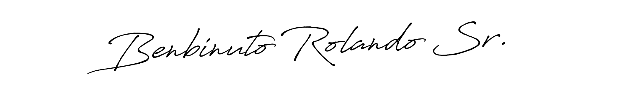 Make a short Benbinuto Rolando Sr. signature style. Manage your documents anywhere anytime using Antro_Vectra_Bolder. Create and add eSignatures, submit forms, share and send files easily. Benbinuto Rolando Sr. signature style 7 images and pictures png