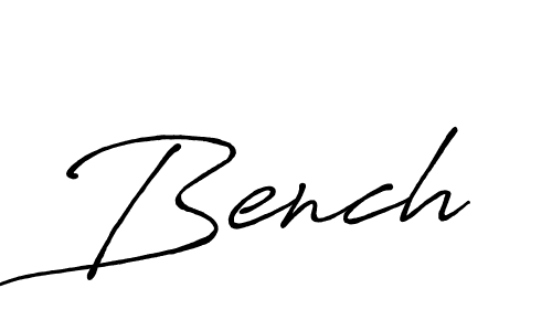 How to make Bench signature? Antro_Vectra_Bolder is a professional autograph style. Create handwritten signature for Bench name. Bench signature style 7 images and pictures png