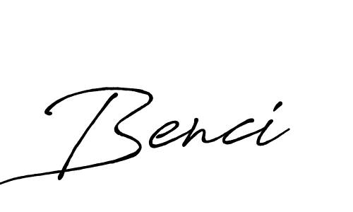 Design your own signature with our free online signature maker. With this signature software, you can create a handwritten (Antro_Vectra_Bolder) signature for name Benci. Benci signature style 7 images and pictures png