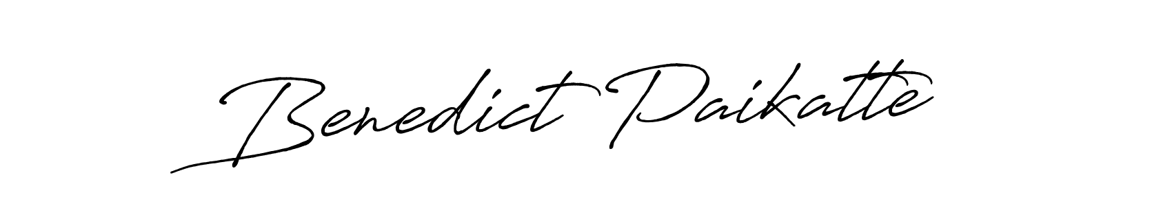 Make a beautiful signature design for name Benedict Paikatte. With this signature (Antro_Vectra_Bolder) style, you can create a handwritten signature for free. Benedict Paikatte signature style 7 images and pictures png