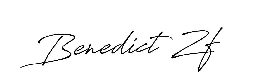 Benedict Zf stylish signature style. Best Handwritten Sign (Antro_Vectra_Bolder) for my name. Handwritten Signature Collection Ideas for my name Benedict Zf. Benedict Zf signature style 7 images and pictures png