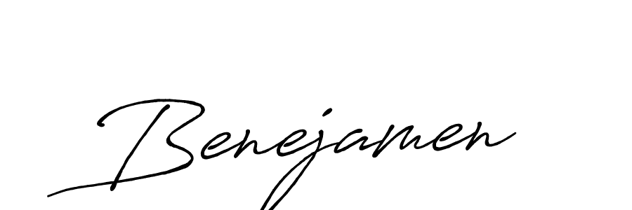 Also we have Benejamen name is the best signature style. Create professional handwritten signature collection using Antro_Vectra_Bolder autograph style. Benejamen signature style 7 images and pictures png
