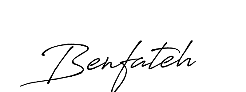 Design your own signature with our free online signature maker. With this signature software, you can create a handwritten (Antro_Vectra_Bolder) signature for name Benfateh. Benfateh signature style 7 images and pictures png