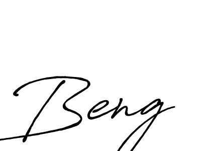 if you are searching for the best signature style for your name Beng. so please give up your signature search. here we have designed multiple signature styles  using Antro_Vectra_Bolder. Beng signature style 7 images and pictures png