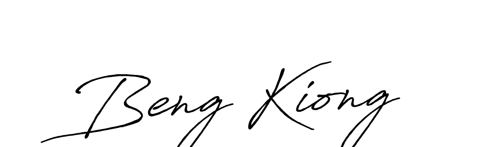 Also we have Beng Kiong name is the best signature style. Create professional handwritten signature collection using Antro_Vectra_Bolder autograph style. Beng Kiong signature style 7 images and pictures png