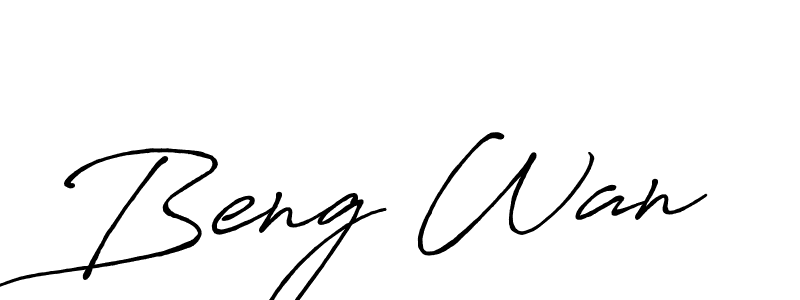 You can use this online signature creator to create a handwritten signature for the name Beng Wan. This is the best online autograph maker. Beng Wan signature style 7 images and pictures png