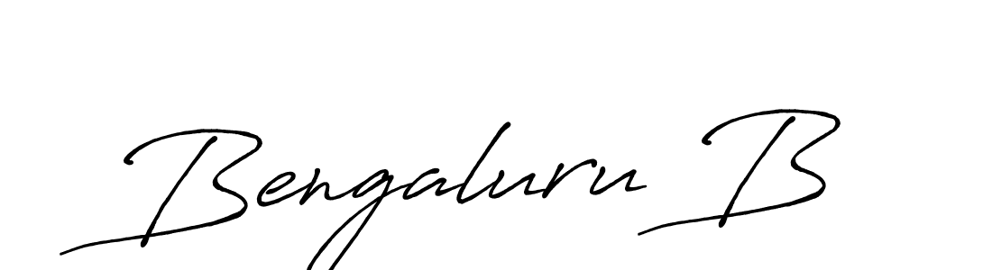 Bengaluru B stylish signature style. Best Handwritten Sign (Antro_Vectra_Bolder) for my name. Handwritten Signature Collection Ideas for my name Bengaluru B. Bengaluru B signature style 7 images and pictures png