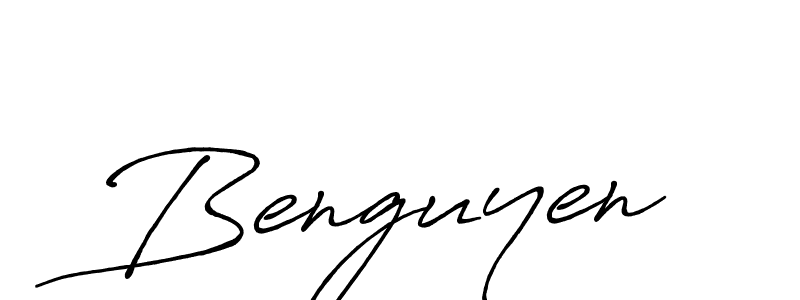 Benguyen stylish signature style. Best Handwritten Sign (Antro_Vectra_Bolder) for my name. Handwritten Signature Collection Ideas for my name Benguyen. Benguyen signature style 7 images and pictures png