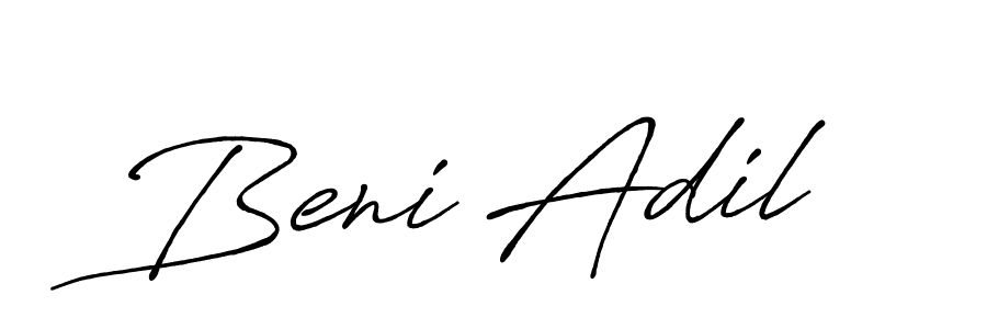 Beni Adil stylish signature style. Best Handwritten Sign (Antro_Vectra_Bolder) for my name. Handwritten Signature Collection Ideas for my name Beni Adil. Beni Adil signature style 7 images and pictures png