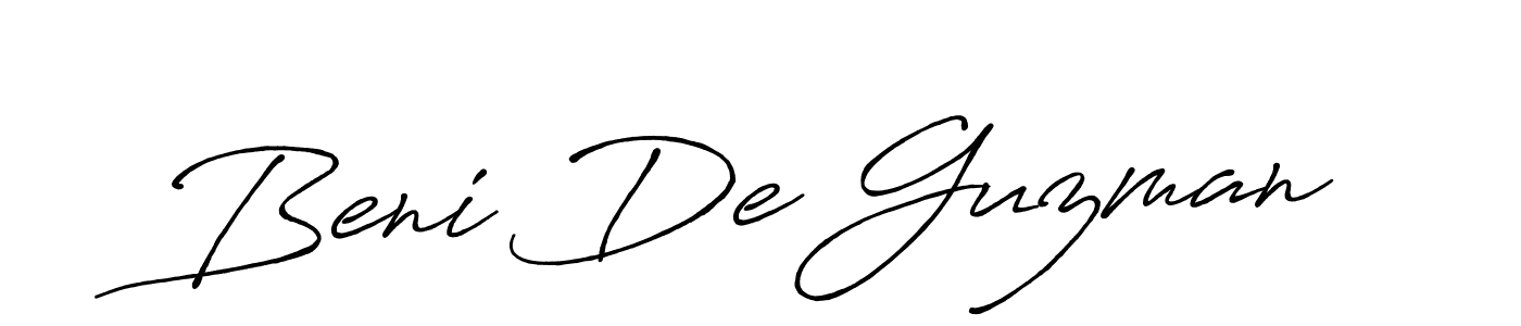 It looks lik you need a new signature style for name Beni De Guzman. Design unique handwritten (Antro_Vectra_Bolder) signature with our free signature maker in just a few clicks. Beni De Guzman signature style 7 images and pictures png