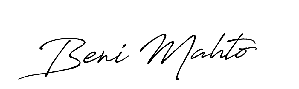 You should practise on your own different ways (Antro_Vectra_Bolder) to write your name (Beni Mahto) in signature. don't let someone else do it for you. Beni Mahto signature style 7 images and pictures png