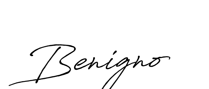 How to make Benigno name signature. Use Antro_Vectra_Bolder style for creating short signs online. This is the latest handwritten sign. Benigno signature style 7 images and pictures png