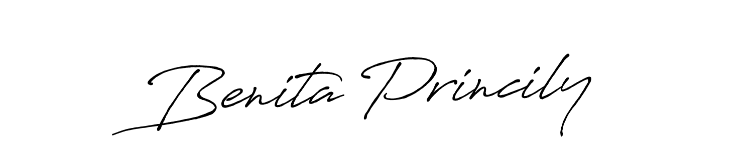 Also You can easily find your signature by using the search form. We will create Benita Princily name handwritten signature images for you free of cost using Antro_Vectra_Bolder sign style. Benita Princily signature style 7 images and pictures png