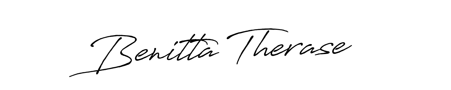 Use a signature maker to create a handwritten signature online. With this signature software, you can design (Antro_Vectra_Bolder) your own signature for name Benitta Therase. Benitta Therase signature style 7 images and pictures png