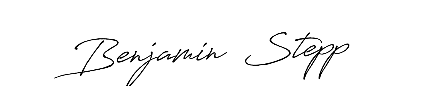 How to make Benjamin  Stepp name signature. Use Antro_Vectra_Bolder style for creating short signs online. This is the latest handwritten sign. Benjamin  Stepp signature style 7 images and pictures png