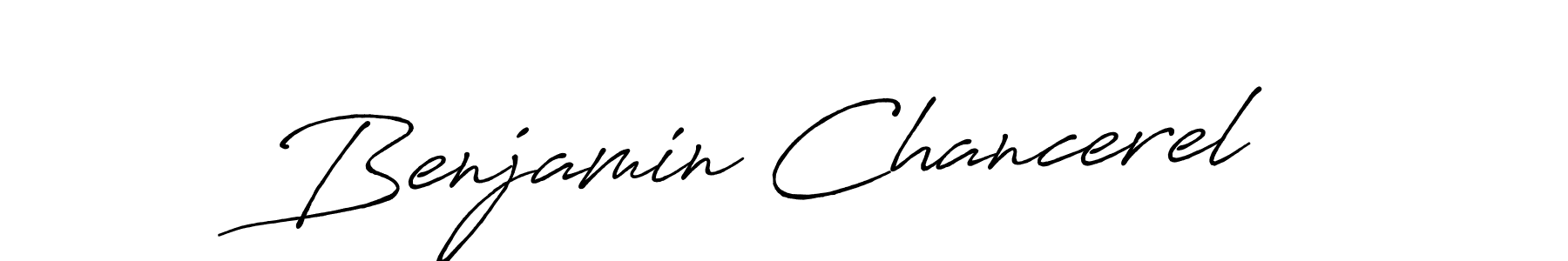 Create a beautiful signature design for name Benjamin Chancerel. With this signature (Antro_Vectra_Bolder) fonts, you can make a handwritten signature for free. Benjamin Chancerel signature style 7 images and pictures png