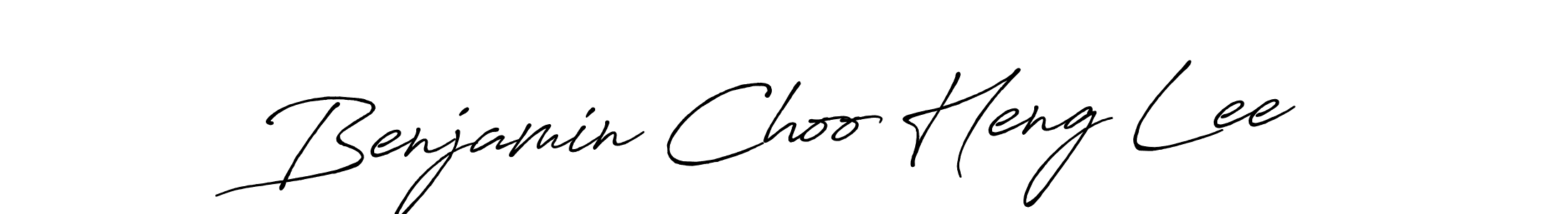 Make a beautiful signature design for name Benjamin Choo Heng Lee. With this signature (Antro_Vectra_Bolder) style, you can create a handwritten signature for free. Benjamin Choo Heng Lee signature style 7 images and pictures png