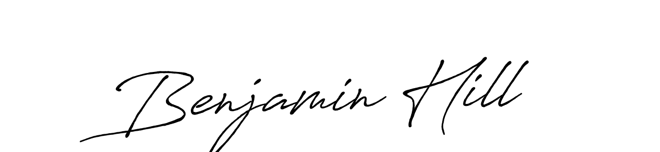 How to make Benjamin Hill name signature. Use Antro_Vectra_Bolder style for creating short signs online. This is the latest handwritten sign. Benjamin Hill signature style 7 images and pictures png