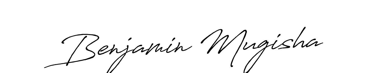 Also we have Benjamin Mugisha name is the best signature style. Create professional handwritten signature collection using Antro_Vectra_Bolder autograph style. Benjamin Mugisha signature style 7 images and pictures png