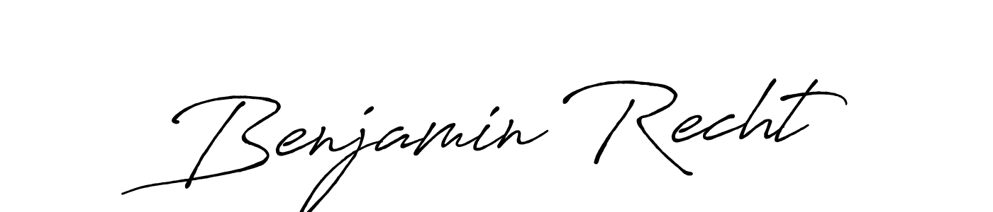 Design your own signature with our free online signature maker. With this signature software, you can create a handwritten (Antro_Vectra_Bolder) signature for name Benjamin Recht. Benjamin Recht signature style 7 images and pictures png