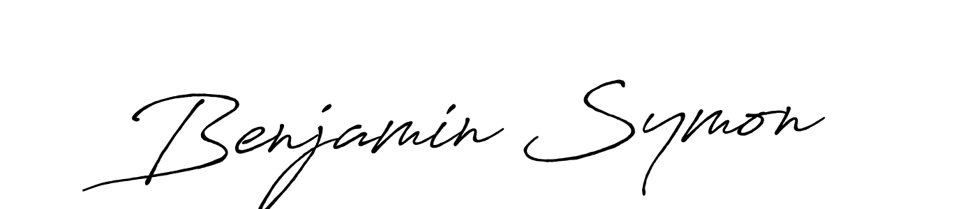 It looks lik you need a new signature style for name Benjamin Symon. Design unique handwritten (Antro_Vectra_Bolder) signature with our free signature maker in just a few clicks. Benjamin Symon signature style 7 images and pictures png