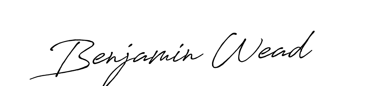 Use a signature maker to create a handwritten signature online. With this signature software, you can design (Antro_Vectra_Bolder) your own signature for name Benjamin Wead. Benjamin Wead signature style 7 images and pictures png