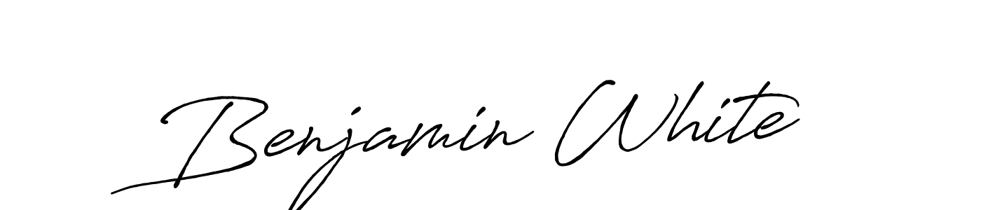 Create a beautiful signature design for name Benjamin White. With this signature (Antro_Vectra_Bolder) fonts, you can make a handwritten signature for free. Benjamin White signature style 7 images and pictures png