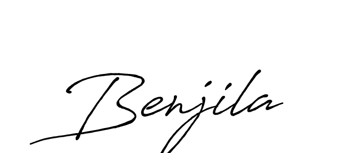 if you are searching for the best signature style for your name Benjila. so please give up your signature search. here we have designed multiple signature styles  using Antro_Vectra_Bolder. Benjila signature style 7 images and pictures png