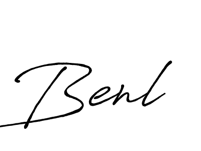 Benl stylish signature style. Best Handwritten Sign (Antro_Vectra_Bolder) for my name. Handwritten Signature Collection Ideas for my name Benl. Benl signature style 7 images and pictures png