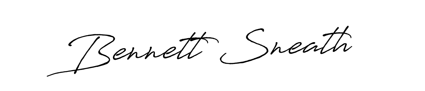 Design your own signature with our free online signature maker. With this signature software, you can create a handwritten (Antro_Vectra_Bolder) signature for name Bennett Sneath. Bennett Sneath signature style 7 images and pictures png