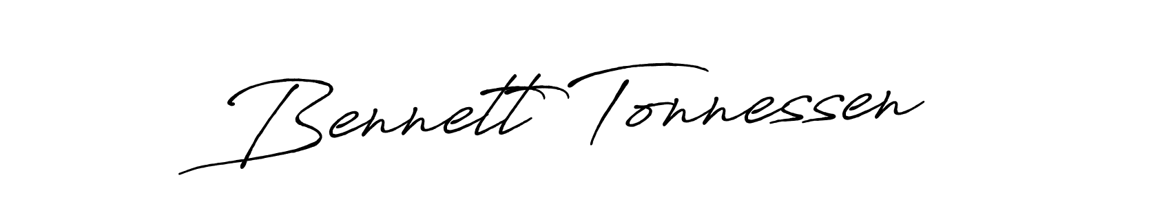 How to make Bennett Tonnessen name signature. Use Antro_Vectra_Bolder style for creating short signs online. This is the latest handwritten sign. Bennett Tonnessen signature style 7 images and pictures png