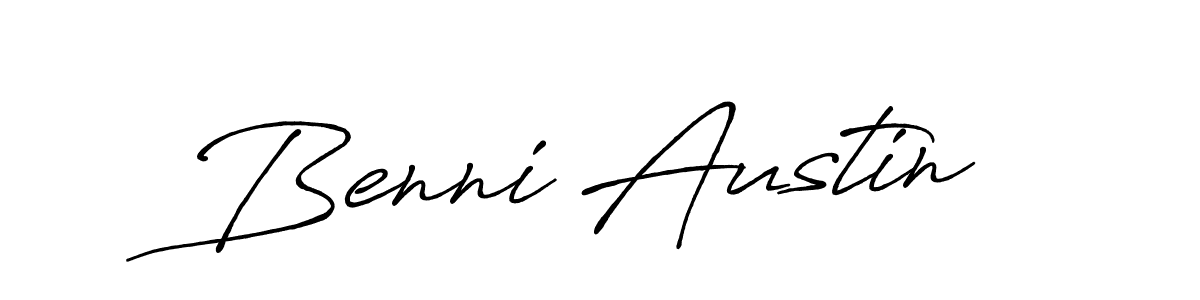 You should practise on your own different ways (Antro_Vectra_Bolder) to write your name (Benni Austin) in signature. don't let someone else do it for you. Benni Austin signature style 7 images and pictures png