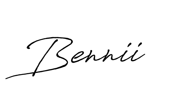 Antro_Vectra_Bolder is a professional signature style that is perfect for those who want to add a touch of class to their signature. It is also a great choice for those who want to make their signature more unique. Get Bennii name to fancy signature for free. Bennii signature style 7 images and pictures png
