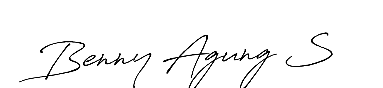 It looks lik you need a new signature style for name Benny Agung S. Design unique handwritten (Antro_Vectra_Bolder) signature with our free signature maker in just a few clicks. Benny Agung S signature style 7 images and pictures png