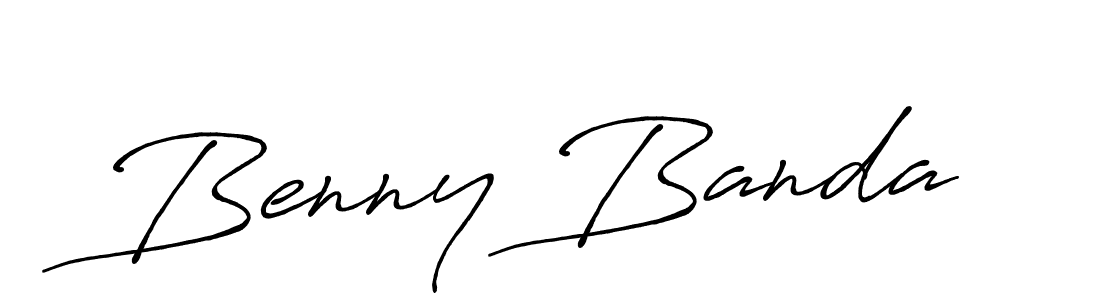 Design your own signature with our free online signature maker. With this signature software, you can create a handwritten (Antro_Vectra_Bolder) signature for name Benny Banda. Benny Banda signature style 7 images and pictures png