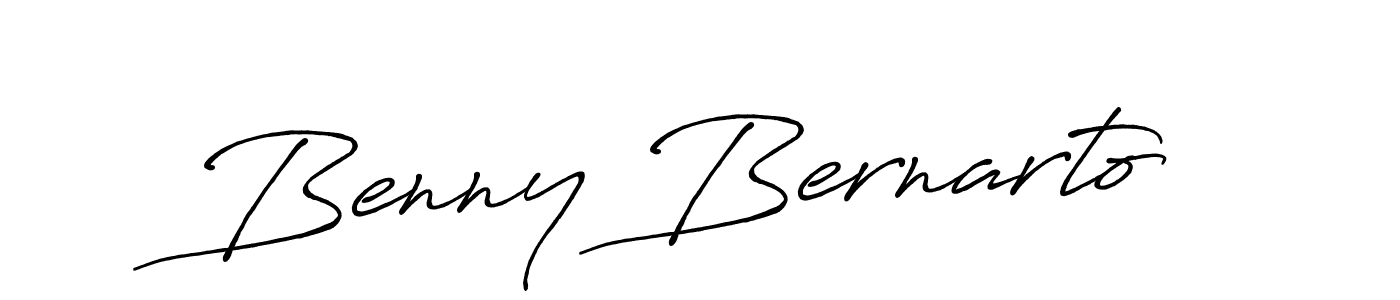 Benny Bernarto stylish signature style. Best Handwritten Sign (Antro_Vectra_Bolder) for my name. Handwritten Signature Collection Ideas for my name Benny Bernarto. Benny Bernarto signature style 7 images and pictures png