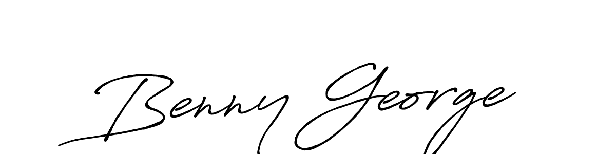 How to make Benny George name signature. Use Antro_Vectra_Bolder style for creating short signs online. This is the latest handwritten sign. Benny George signature style 7 images and pictures png