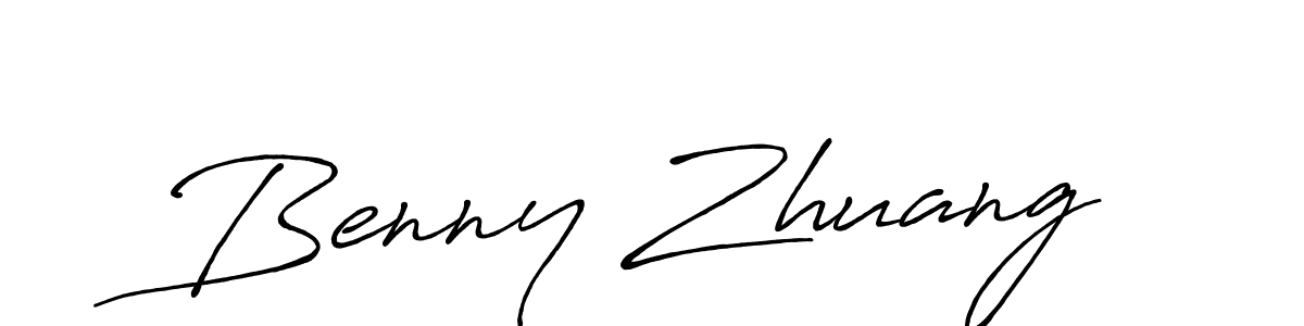 Make a beautiful signature design for name Benny Zhuang. With this signature (Antro_Vectra_Bolder) style, you can create a handwritten signature for free. Benny Zhuang signature style 7 images and pictures png