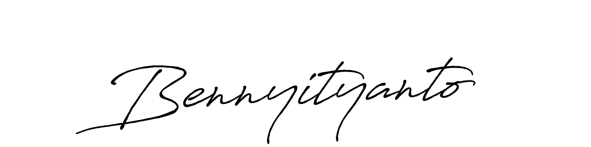 Bennyityanto stylish signature style. Best Handwritten Sign (Antro_Vectra_Bolder) for my name. Handwritten Signature Collection Ideas for my name Bennyityanto. Bennyityanto signature style 7 images and pictures png