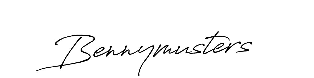 Design your own signature with our free online signature maker. With this signature software, you can create a handwritten (Antro_Vectra_Bolder) signature for name Bennymusters. Bennymusters signature style 7 images and pictures png