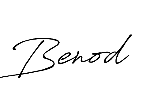 Use a signature maker to create a handwritten signature online. With this signature software, you can design (Antro_Vectra_Bolder) your own signature for name Benod. Benod signature style 7 images and pictures png