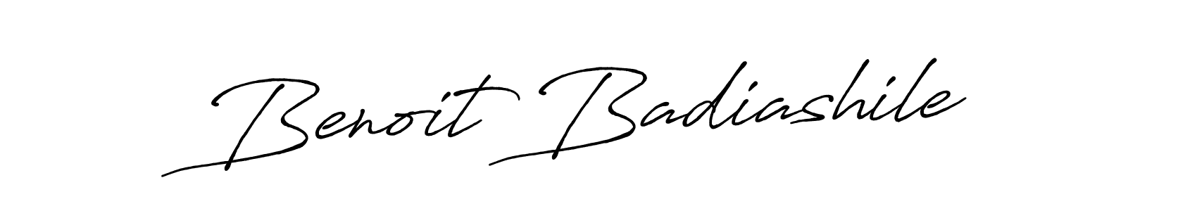 The best way (Antro_Vectra_Bolder) to make a short signature is to pick only two or three words in your name. The name Benoit Badiashile include a total of six letters. For converting this name. Benoit Badiashile signature style 7 images and pictures png