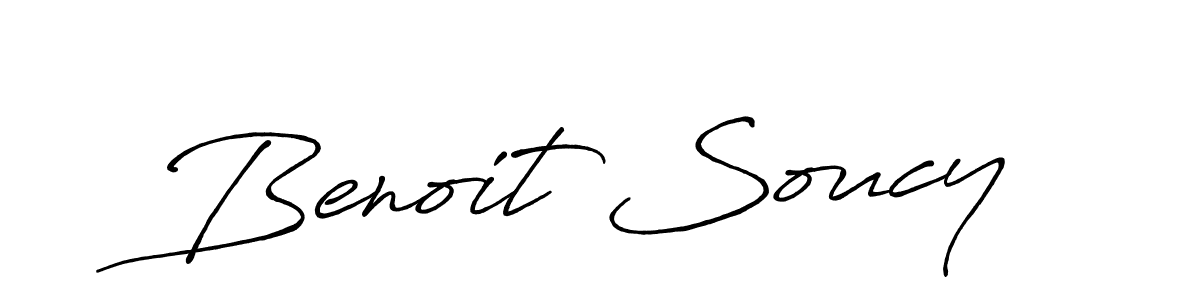 Create a beautiful signature design for name Benoit Soucy. With this signature (Antro_Vectra_Bolder) fonts, you can make a handwritten signature for free. Benoit Soucy signature style 7 images and pictures png